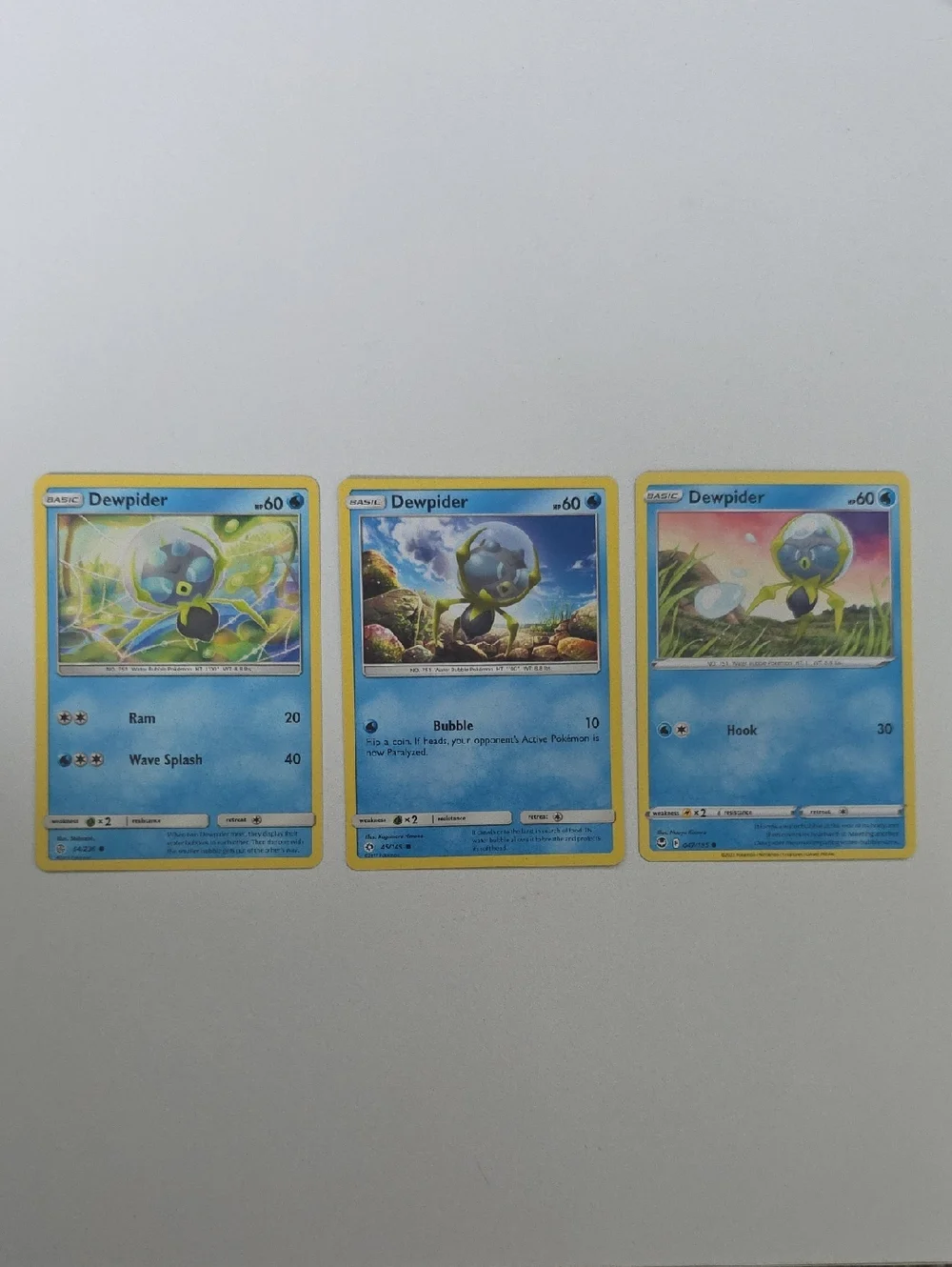 Pokemon Dewpider Card Lot